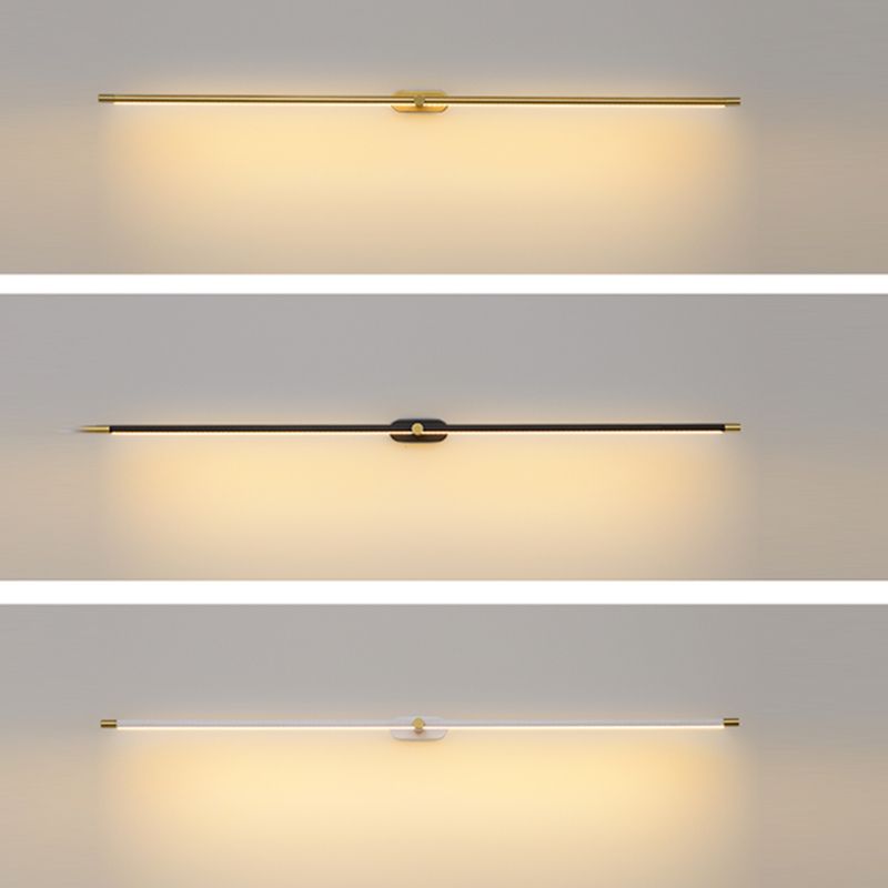 Ivox Lampada da Parete Lineare Minimalista Oro&Nero
