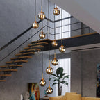 Lampadario in Vetro a Spirale Moderna Valentina