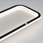 Arisha Minimalista Rettangolare Metallo/Silicone Plafoniere Soggiorno