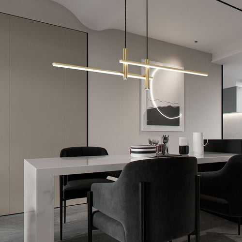 Arisha Lampada a Sospensione Metallo Lineare Moderna LED