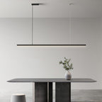 Arisha Minimalista Linear Metal Pendant Light, Bianco/Nero