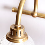 Lampada da parete Arisha in vetro prismatico