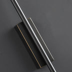 Arisha Moderna LED Applique Metallo Acrilico Nero/Ottone Lineare