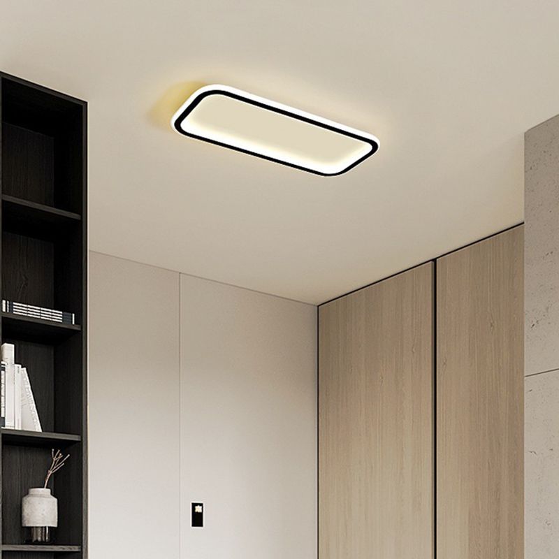 Arisha Minimalista Rettangolare Metallo/Silicone Plafoniere Soggiorno