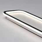 Arisha Minimalista Rettangolare Metallo/Silicone Plafoniere Soggiorno