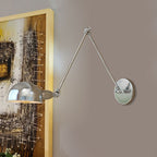 Epoch Minimalista LED Applique Metallo Regolabile Argento