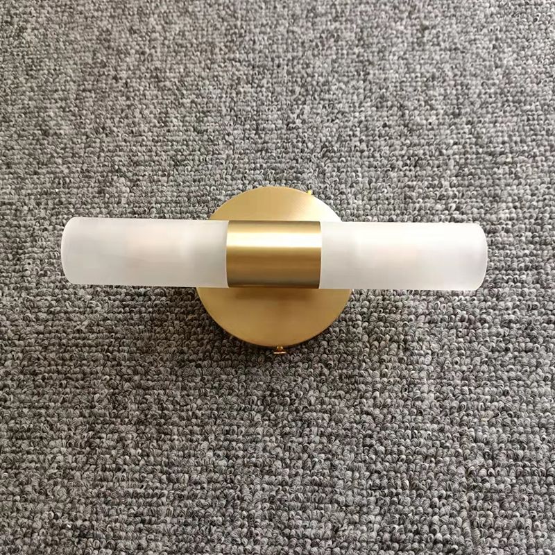 Lampada da Parete Led Moderna Cilindrica in Metallo Arisha, Oro
