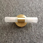 Lampada da Parete Led Moderna Cilindrica in Metallo Arisha, Oro