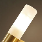 Lampada da Parete Led Moderna Cilindrica in Metallo Arisha, Oro