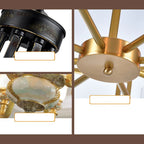 Lampada da parete Arisha in vetro prismatico
