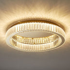 Kristy Lampada da soffitto circolare in cristallo flush mount in stile Art Deco oro