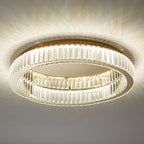 Kristy Lampada da soffitto circolare in cristallo flush mount in stile Art Deco oro