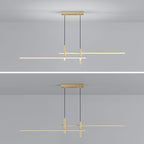 Arisha Lampada a Sospensione Metallo Lineare Moderna LED