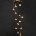 Lampadario in Vetro a Spirale Moderna Valentina