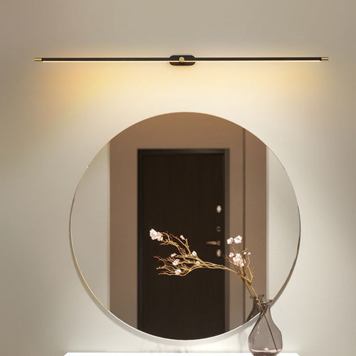 Arisha Lampada da Parete Lineare Minimalista Oro e Nero