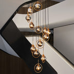 Lampadario in Vetro a Spirale Moderna Valentina