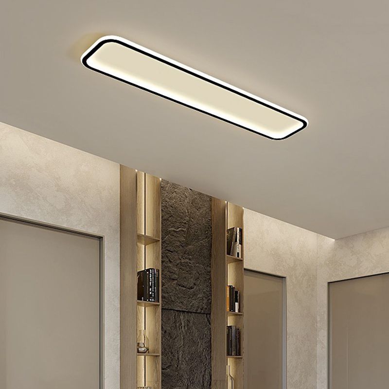 Arisha Minimalista Rettangolare Metallo/Silicone Plafoniere Soggiorno