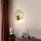 Kristy Design LED Bellissimo Applique Arte Deco Globo Cristale Metallo Camera da Letto Oro