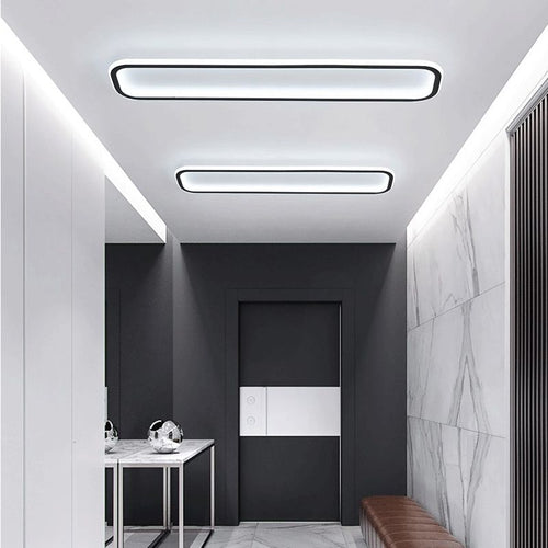 Arisha Minimalista Rettangolare Metallo/Silicone Plafoniere Soggiorno