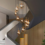 Lampadario in Vetro a Spirale Moderna Valentina