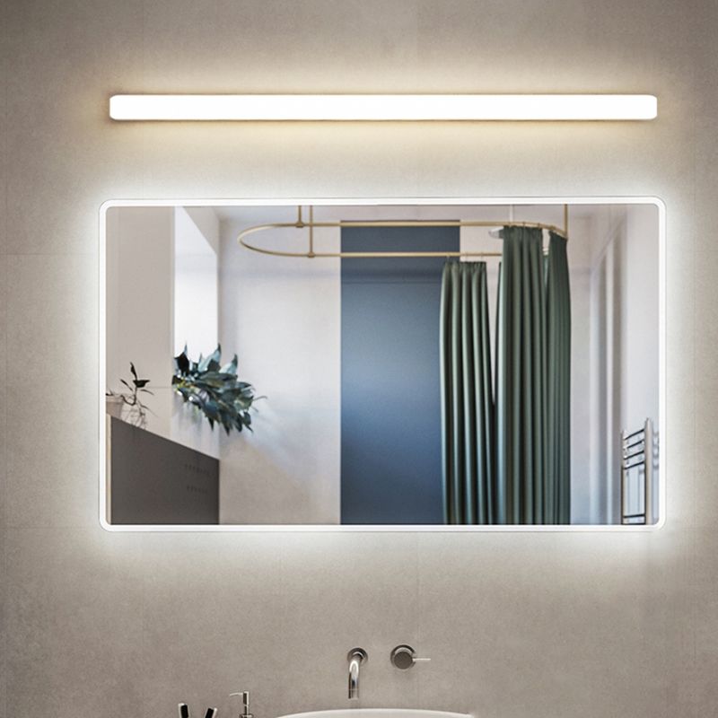 Lampada da Parete Vanity con Specchio Bianco Semplice Arisha