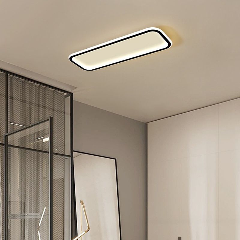 Arisha Minimalista Rettangolare Metallo/Silicone Plafoniere Soggiorno