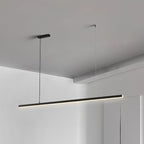 Arisha Minimalista Linear Metal Pendant Light, Bianco/Nero