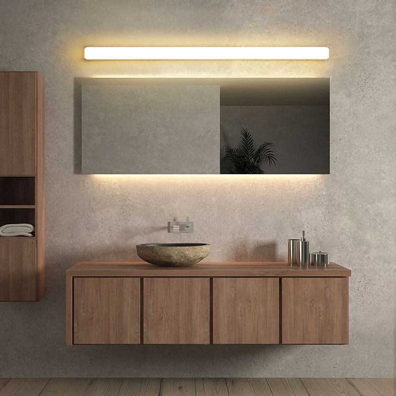 Lampada da Parete Vanity con Specchio Bianco Semplice Arisha