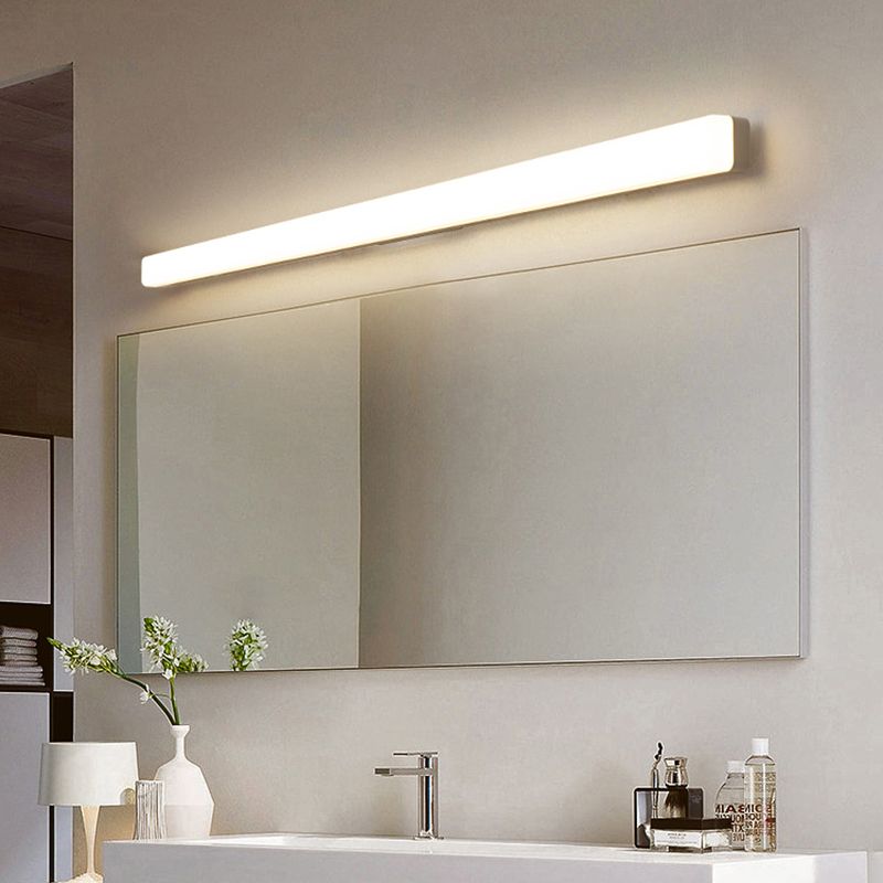 Lampada da Parete Vanity con Specchio Bianco Semplice Arisha