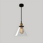UrbanVibe Light - Lampada a sospensione in vetro vintage americano