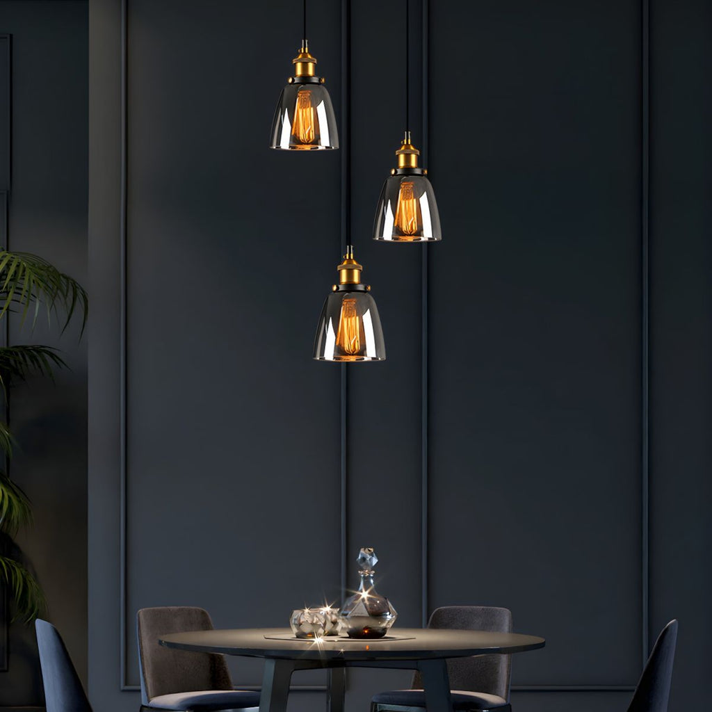 UrbanVibe Light - Lampada a sospensione in vetro vintage americano
