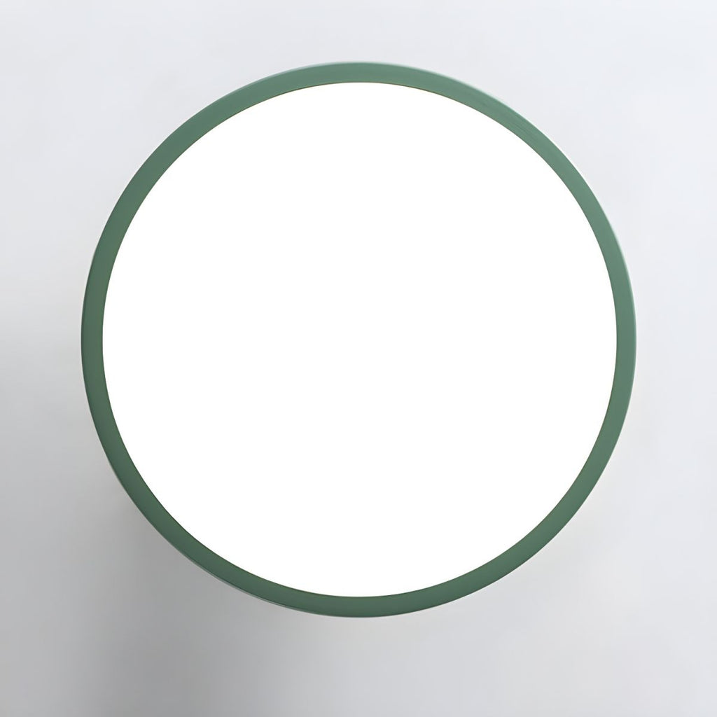 Glarefusion Rotondo Semi Flush Lampada da Soffitto in Legno