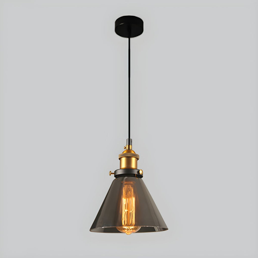 UrbanVibe Light - Lampada a sospensione in vetro vintage americano