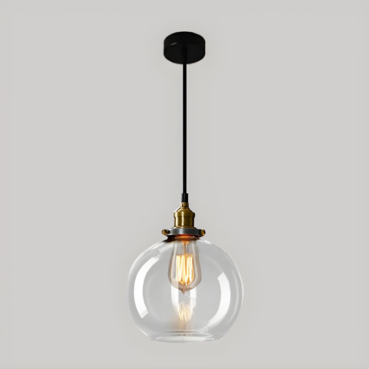 UrbanVibe Light - Lampada a sospensione in vetro vintage americano