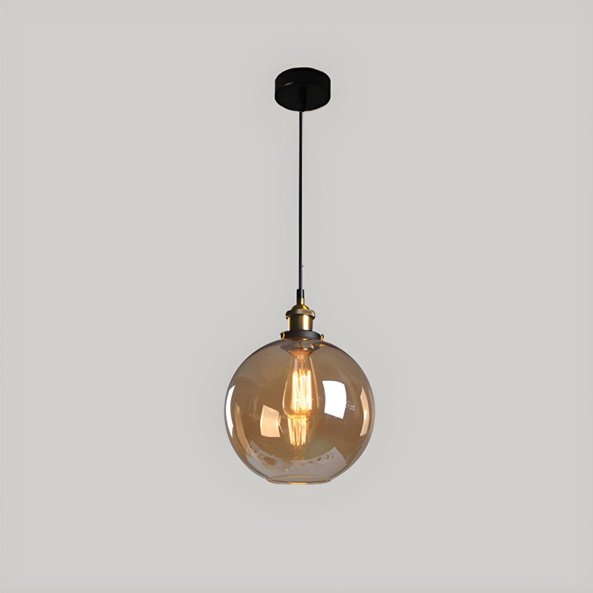 UrbanVibe Light - Lampada a sospensione in vetro vintage americano
