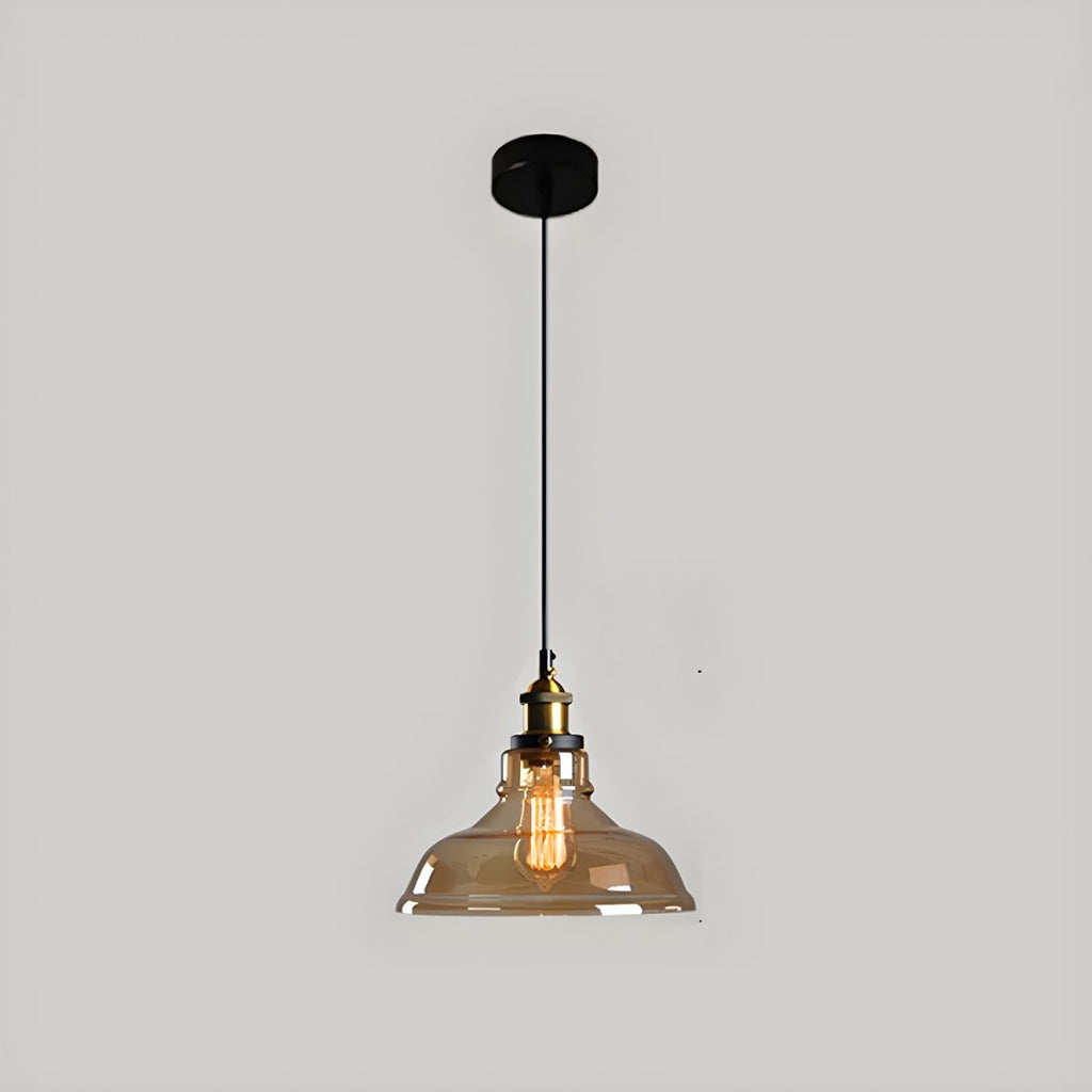 UrbanVibe Light - Lampada a sospensione in vetro vintage americano