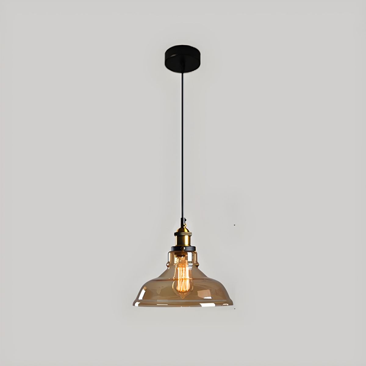 UrbanVibe Light - Lampada a sospensione in vetro vintage americano