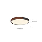 Moderna Lampada da Soffitto Circolare in Legno