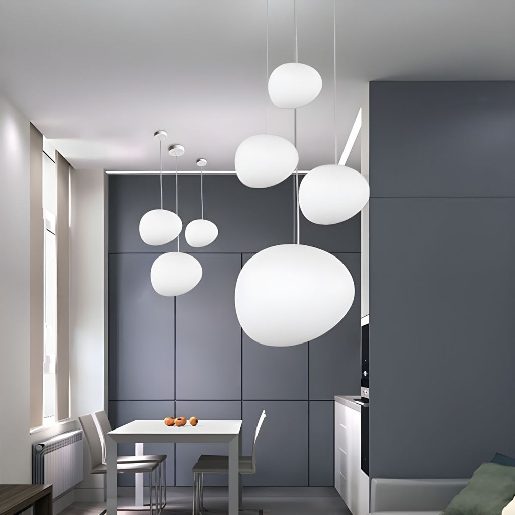 Lampada a Sospensione Pebble in Stile Art Deco Nordico per Soggiorno