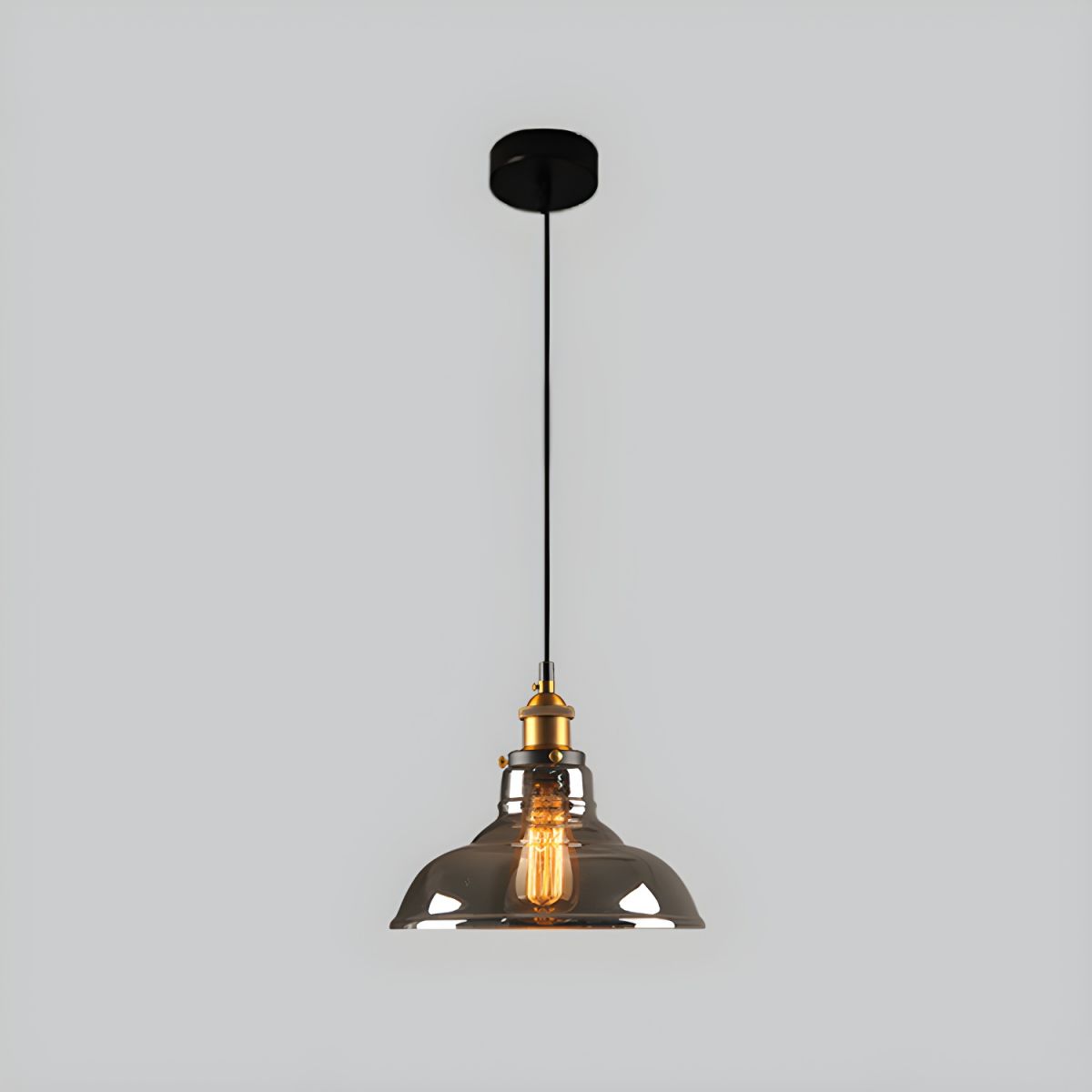 UrbanVibe Light - Lampada a sospensione in vetro vintage americano