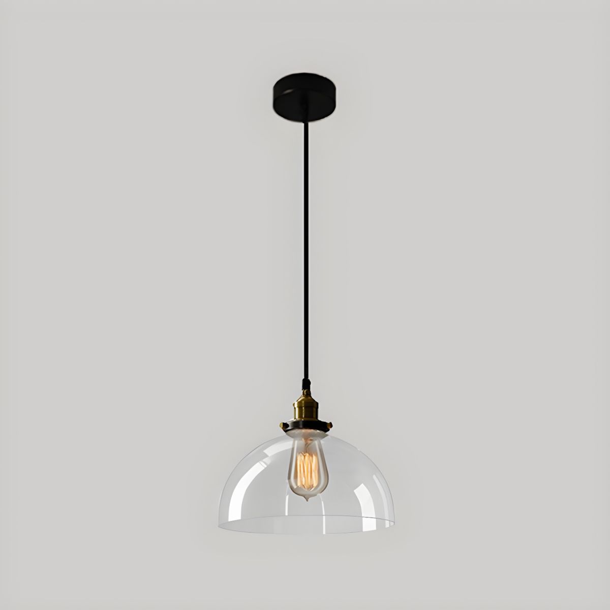 UrbanVibe Light - Lampada a sospensione in vetro vintage americano
