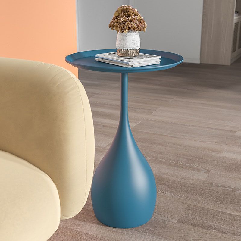 Tavolo Metallico Rotondo con Base Tavolo da Fumare in Stile Medievale Moderno