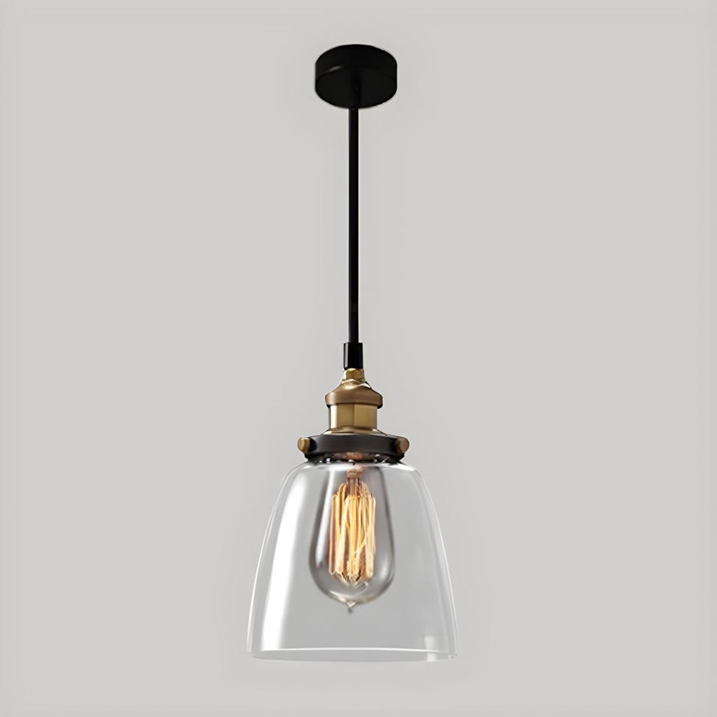 UrbanVibe Light - Lampada a sospensione in vetro vintage americano