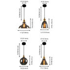 UrbanVibe Light - Lampada a sospensione in vetro vintage americano