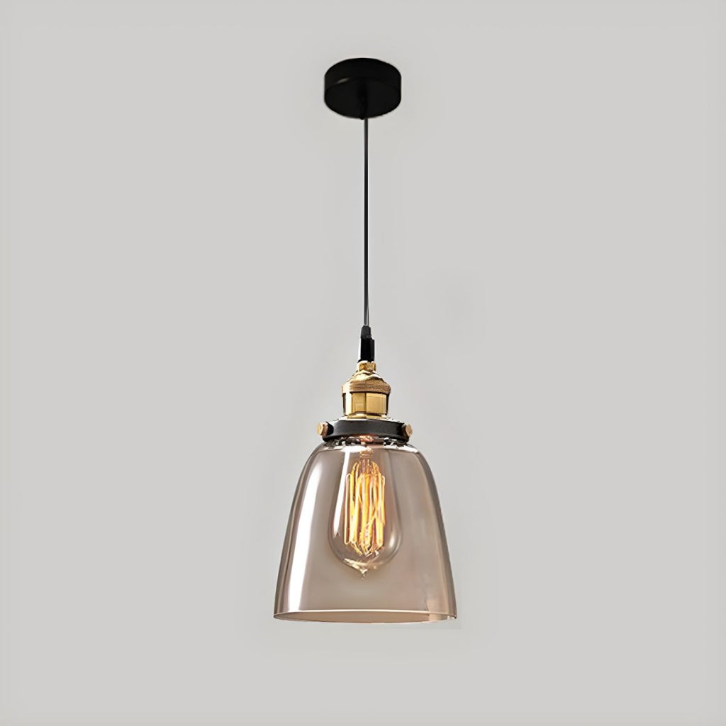 UrbanVibe Light - Lampada a sospensione in vetro vintage americano