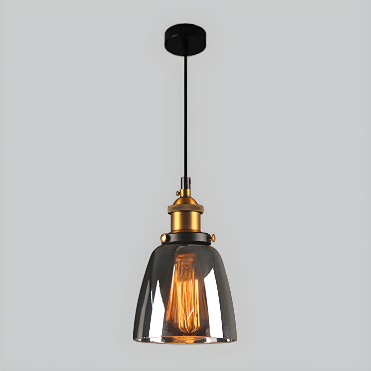 UrbanVibe Light - Lampada a sospensione in vetro vintage americano