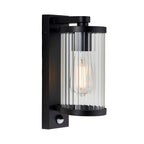 Newcombe Black PIR Luce da Parete Esterna Nera
