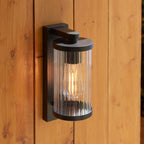 Newcombe Black PIR Luce da Parete Esterna Nera