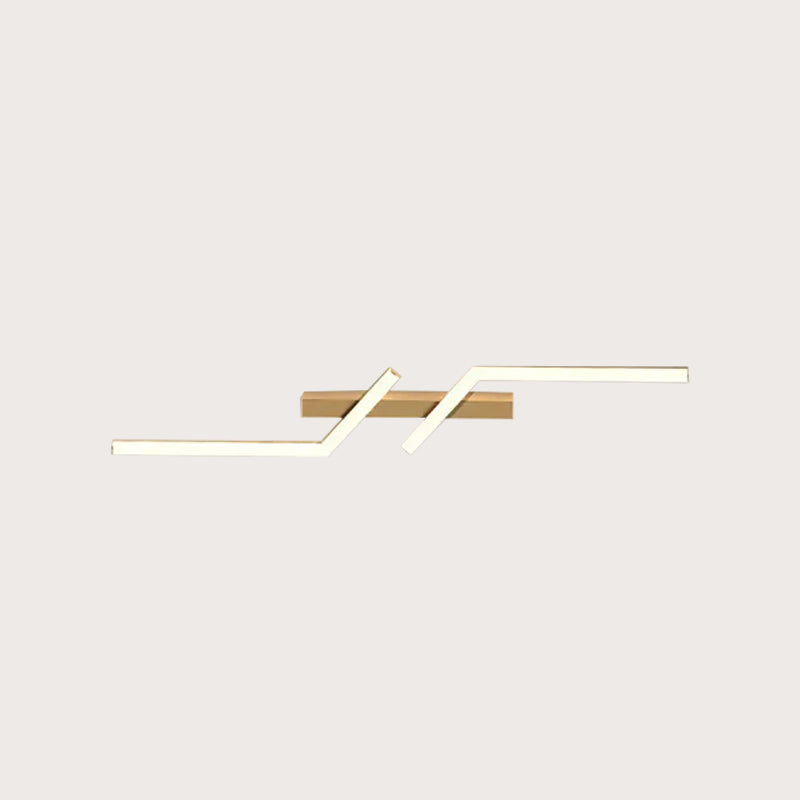 Moderna Semplice Luce da Soffitto LED in Alluminio Nero