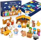HeiligeNacht | 2025 Calendario dell'Avvento Presepe 25 Pezzi Decorazione Festiva